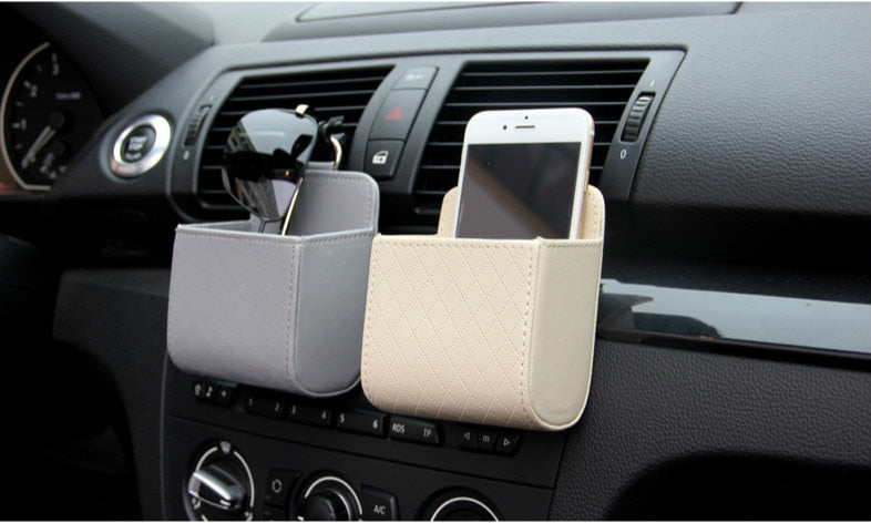 Car Storage Bag Outlet Vent Tidy Storage Box Car Organizer